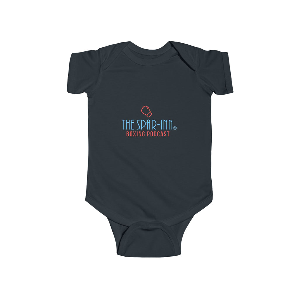 Infant Bodysuit — “The Spar-Inn” Boxing Podcast Logo Baby Onesie